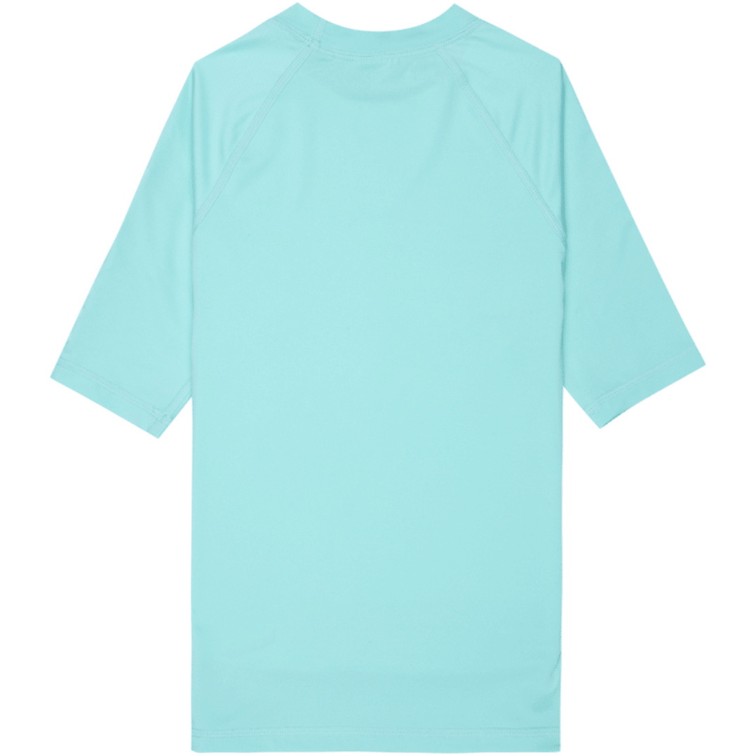 2026 Roxy Junior Whole Hearted Kurzarm-Lycra-Trikot ERGWR03491 - Aqua Splash